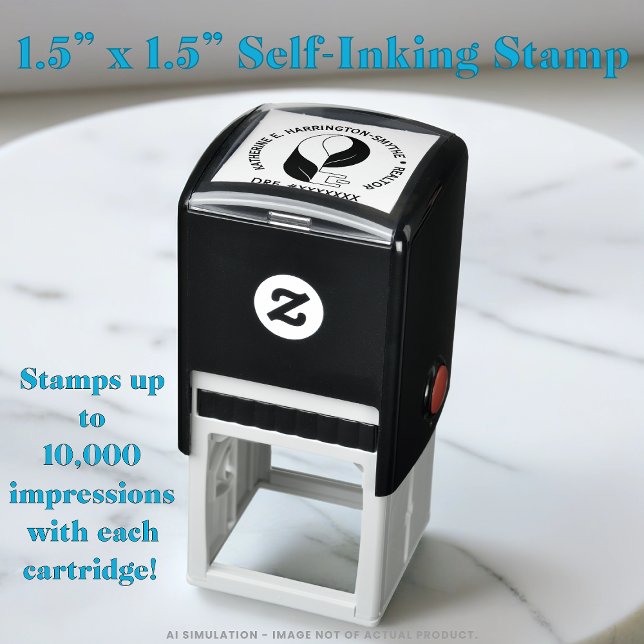 Custom Realtor Logo with DRE Return Rubber Permastempel (Von Creator hochgeladen)