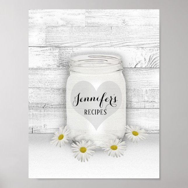 Custom Recipe Binder Front Insert Poster (Vorne)