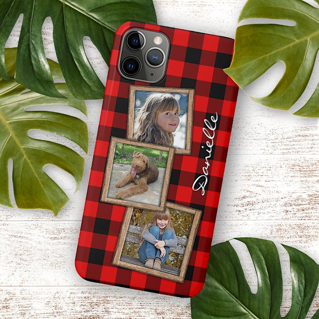 Custom Red Black Buffalo Lumberjack Karo Kariert Case-Mate iPhone Hülle (Von Creator hochgeladen)
