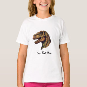 Custom Red Green Dinosaur T-Rex Tyrannosaurus T-Shirt