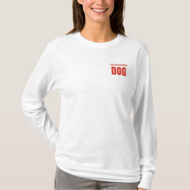 Custom Red Kariert "Ich würde lieber meinen Hund l T-Shirt