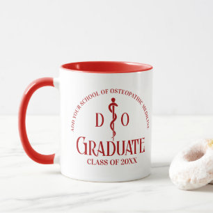 Custom Red Osteopathic Medical School Abschluss Tasse
