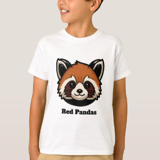 Custom Red Panda Youth T - Shirt (Name und Nummer)