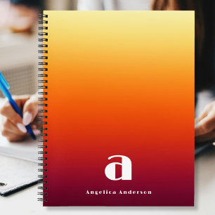 Custom Red Personal Notizbuch