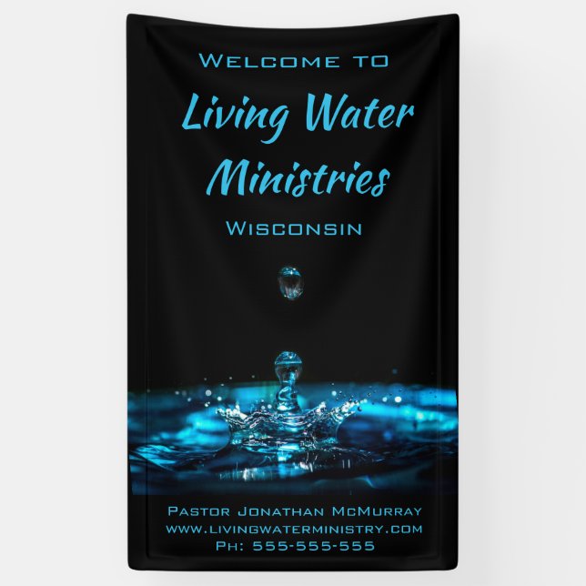 Custom Religious Welcome Banner (Vertikal)