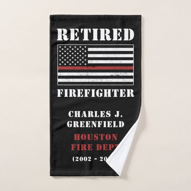 Custom Remüde Firefighter Thin Red Line Geschenke Handtuch (Handtuch)