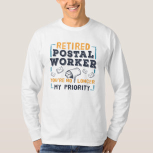 Custom Remüde Postarbeiter Mailman Retirement T-Shirt
