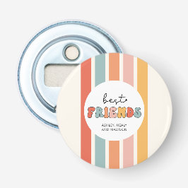 Custom Retro Best Friends Beste Freundinnen Niedli Flaschenöffner
