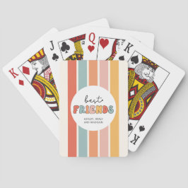 Custom Retro Best Friends Beste Freundinnen Niedli Spielkarten