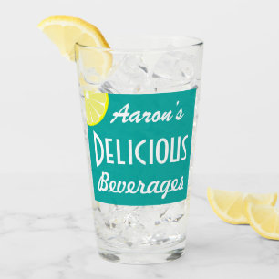 Custom Retro Delicious Getränke Glas Geschenk