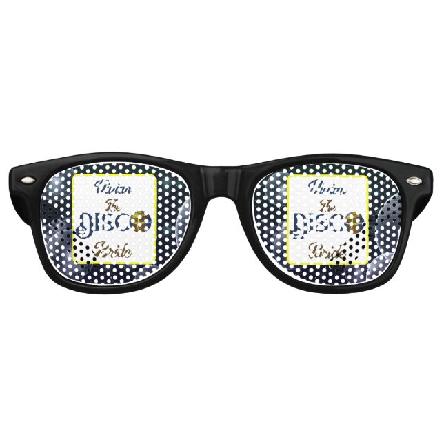 Custom Retro Disco Junggeselinnen-Abschied Disco Partybrille (Vorderseite)