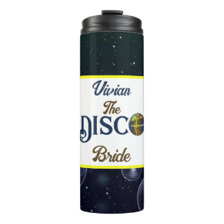 Custom Retro Disco Junggeselinnen-Abschied Disco Thermosbecher