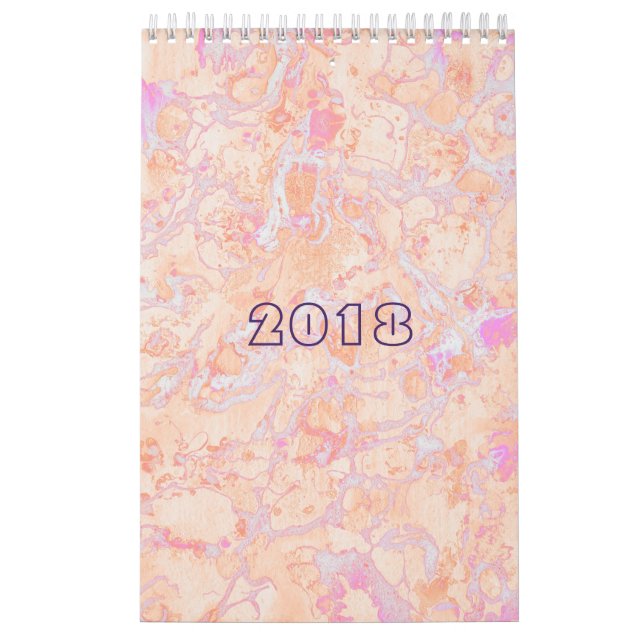 Custom Retro Marmorkunst Kalender (Titelbild)