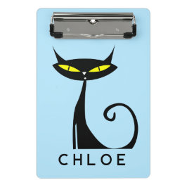 Custom Retro Mitte Jahrhundert Moderne Atomenkatze Mini Klemmbrett