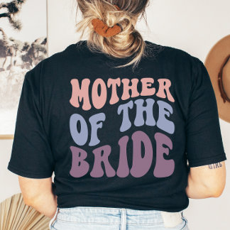 Custom Retro Mutter der Braut Wedding Party T-Shirt