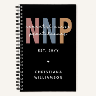 Custom Retro NNP Neonatal Nurse Practitioner Notizbuch