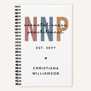Custom Retro NNP Neonatal Nurse Practitioner Notizbuch