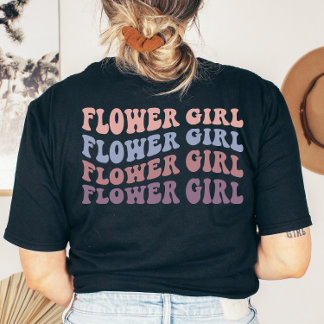 Custom Retro Sister der Braut Wedding Party T-Shirt