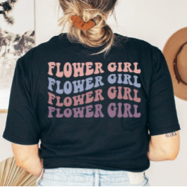 Custom Retro Sister der Braut Wedding Party T-Shirt