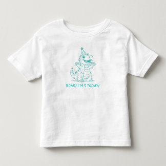 Custom "ROAR! Ich bin heute 3!" Birthday Dinosaur  Kleinkind T-shirt