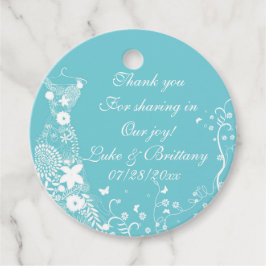 Custom Robin Egal Blue Gastgeschenk Hochzeit Label