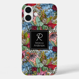 Custom Romantic Australian Summer Blume iPhone 16 Plus Hülle