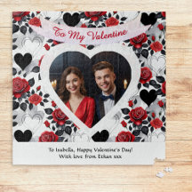 Custom Romantic Roses and Hearts Valentine's Day