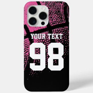 Custom rosa Basketball Jersey Nummer iPhone Fall Case-Mate iPhone Hülle