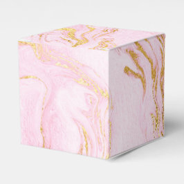 Custom Rose Gold Blush Pink Marmor Weißes Geschenk Geschenkschachtel