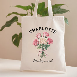 Custom Roses Bridal Squad Bag for Bridesmaid Party Tragetasche