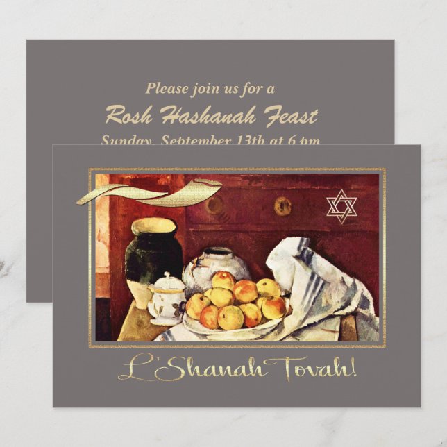 Custom Rosh Hashanah Celebration Party Einladung (Vorne/Hinten)