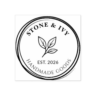 Custom Round Logo Rubber Stamp Gummistempel