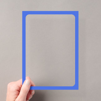 Custom Royal Blue Acrylic Frame Einladung