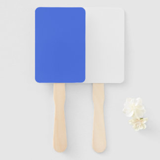 Custom Royal Blue + White Fans (Bulk) Fächer