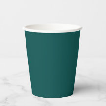 Custom Royal Emerald Paper Cups - Bulk Trinkbehält