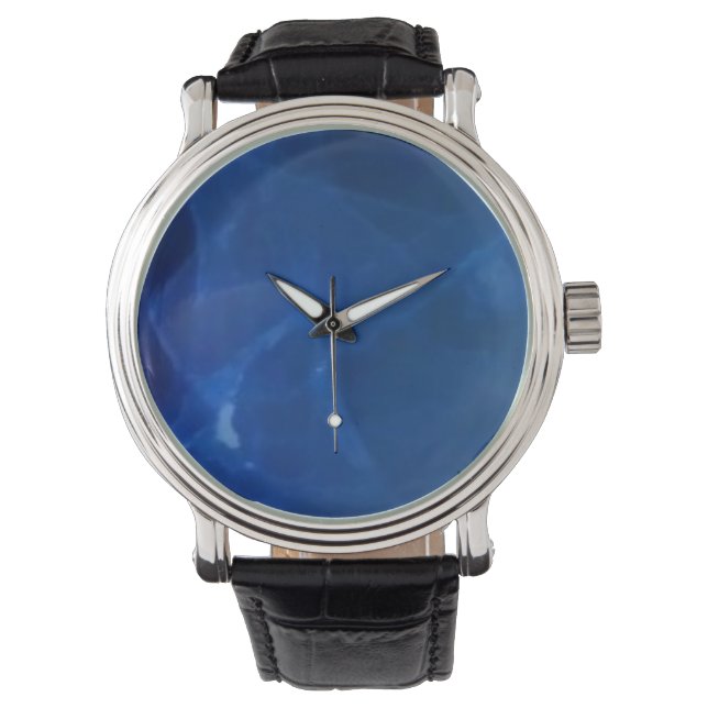 custom rück blue armbanduhr (Vorderseite)