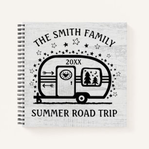 Custom Rustic Camping Camper Trailer Rv Lifestyle Notizbuch