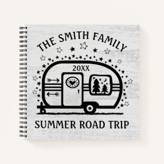 Custom Rustic Camping Camper Trailer Rv Lifestyle Notizbuch