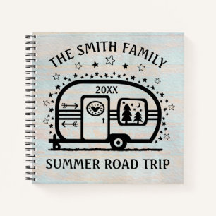 Custom Rustic Camping Camper Trailer Rv Lifestyle Notizbuch