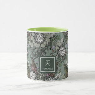 Custom Sage Wild Bush Blume Bouquet Tasse