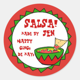 Custom Salsa Labels für hausgemachte Salsa Runder Aufkleber