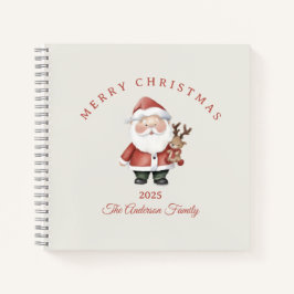 Custom Santa Aquarell Weihnachtsgeschenk Notizbuch