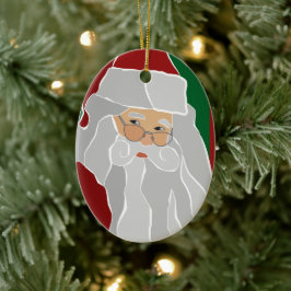 Custom Santa Claus Keramik Ornament