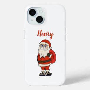 Custom Santa Claus Weihnachts Flip Flops Case-Mate iPhone Hülle