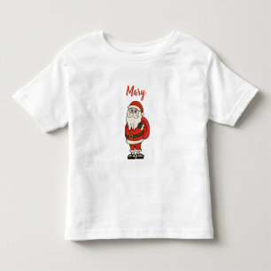 Custom Santa Claus Weihnachts Flip Flops Kleinkind T-shirt