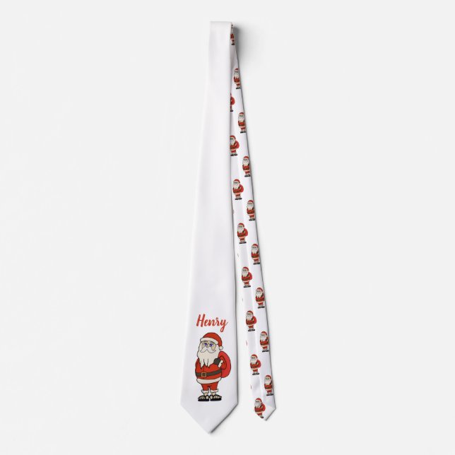 Custom Santa Claus Weihnachts Flip Flops Krawatte (Vorderseite)