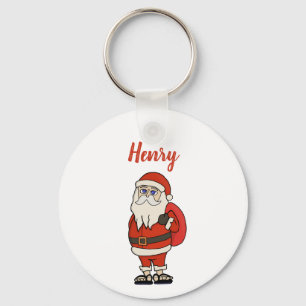 Custom Santa Claus Weihnachts Flip Flops Schlüsselanhänger