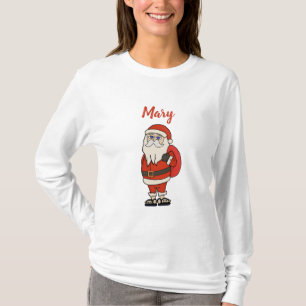 Custom Santa Claus Weihnachts Flip Flops T-Shirt