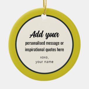 CUSTOM Schlichter Vintager Retro Elegante Keramik Ornament