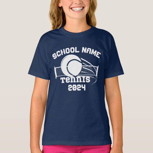 Custom Schools Sport-Tennisteam T-Shirt (Vorderseite)